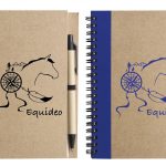 Carnet Equidéo à spirales avec son stylo inclus